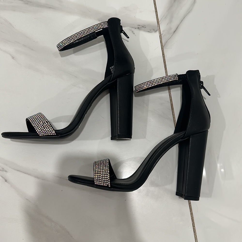 Charlotte Russe Black block heels NWT
